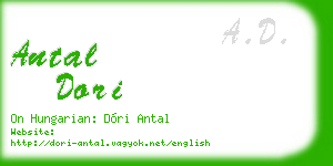 antal dori business card